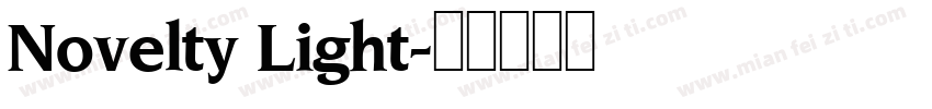 Novelty Light字体转换